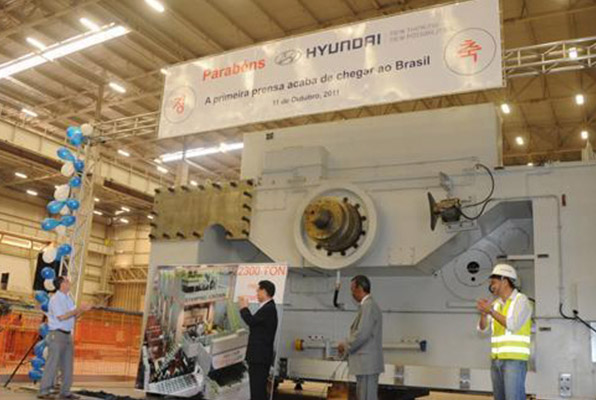 Fábrica da Hyundai em Piracicaba recebe sua maior máquina