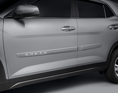 Friso Lateral Pintado Premium com Emblema Branco Brilhante