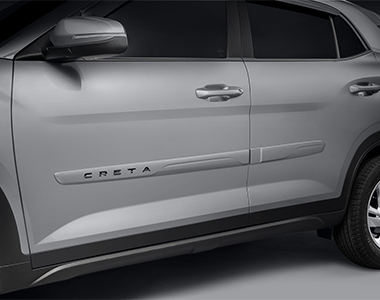 Friso Lateral Pintado Premium com Emblema Preto Brilhante