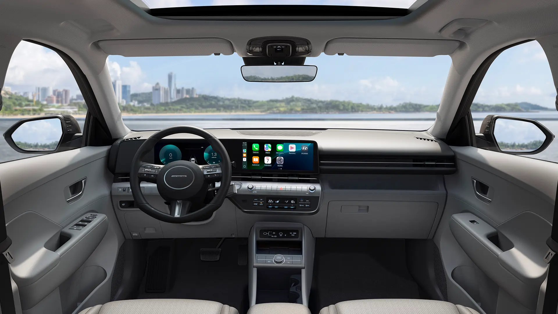 Interior com acabamento premium