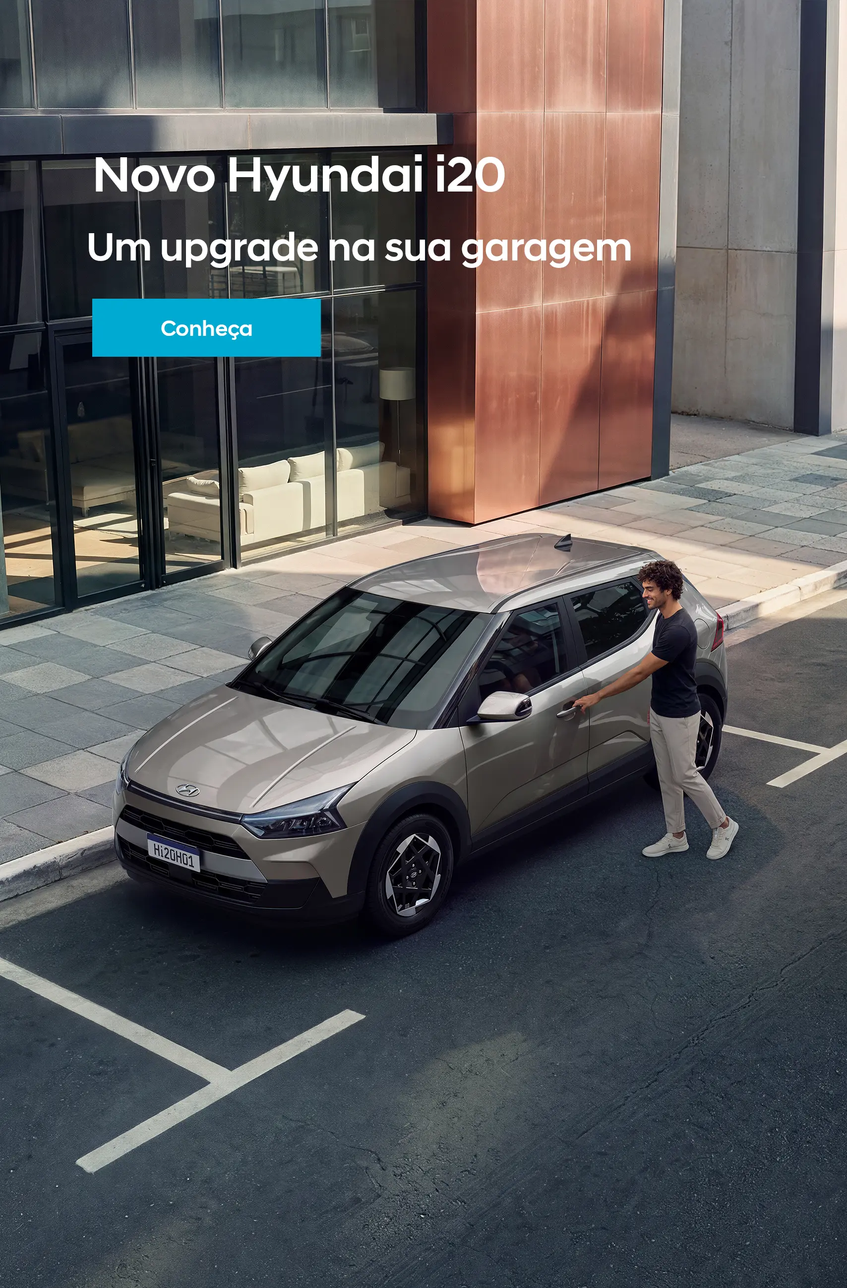 Novo Hyundai i20 Ultimate com assinatura em LED nas lanternas.