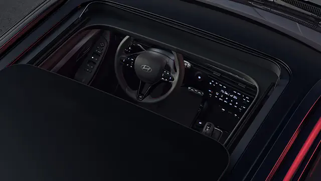 Teto solar panorâmico do Novo Hyundai CRETA N Line.