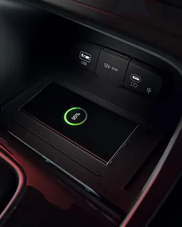 Carregador sem fio para smartphones do Novo Hyundai CRETA N Line.