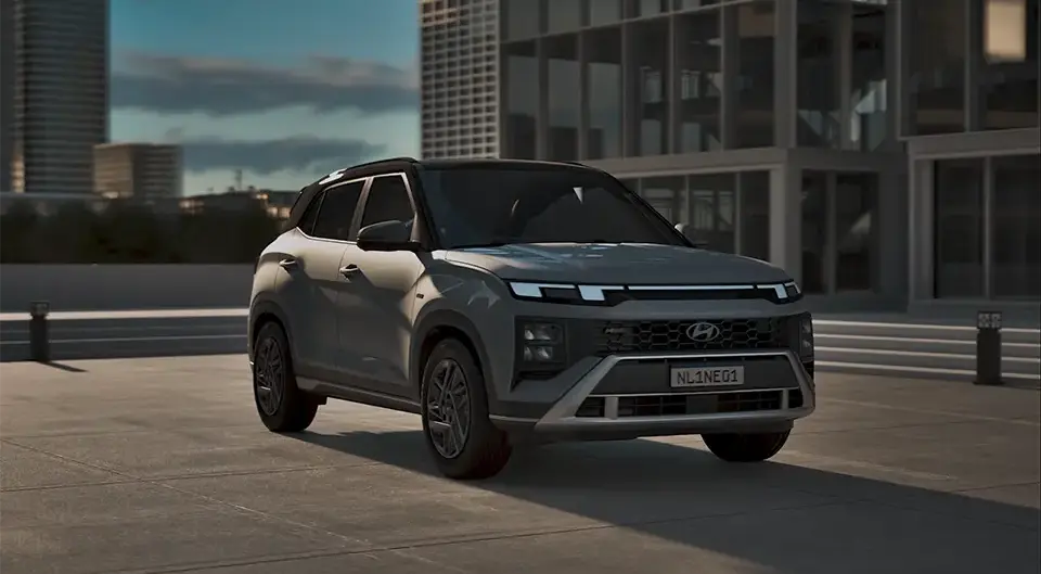 Novo CRETA N Line Cinza Shadow Ambiente diurno