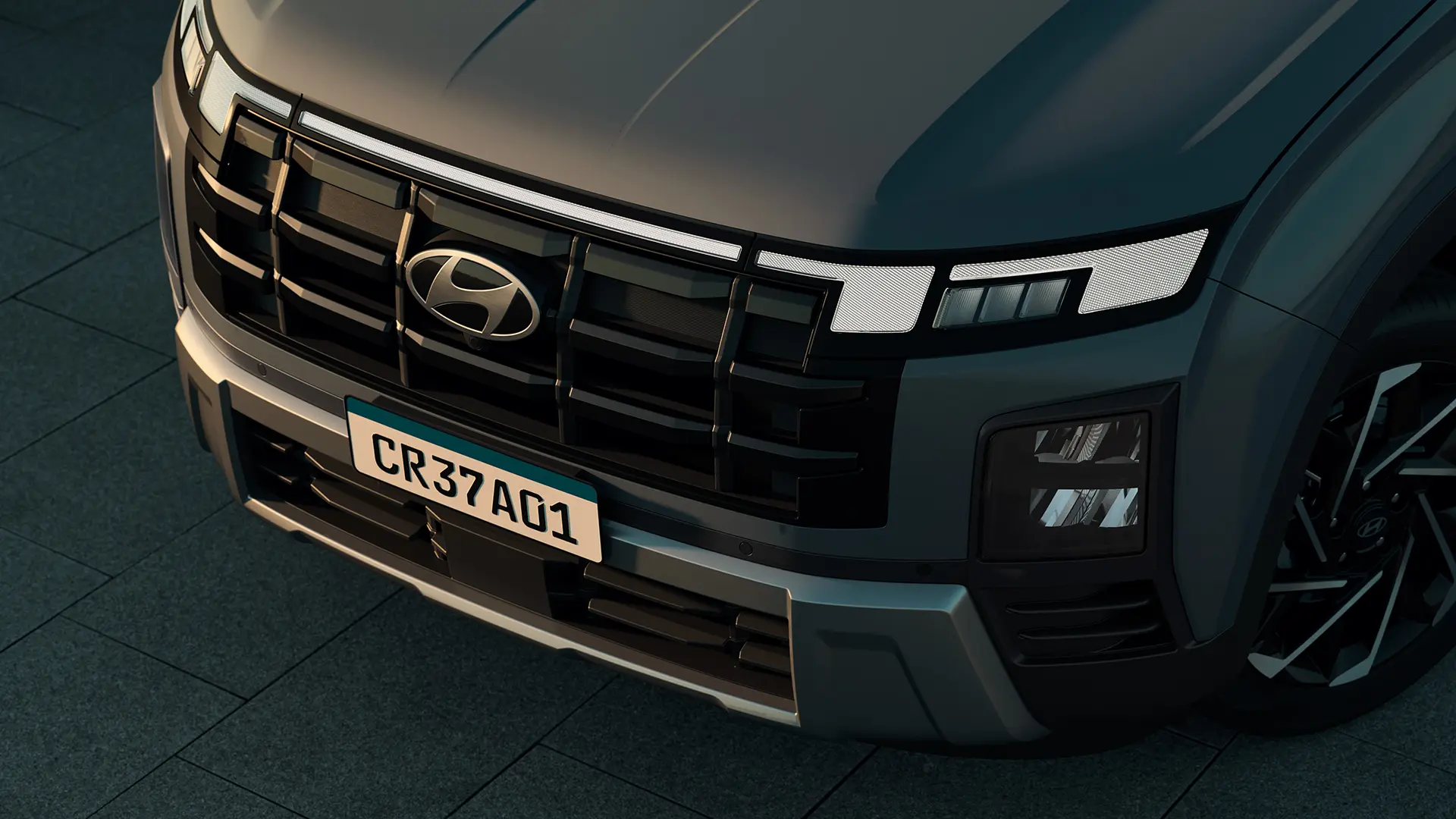 Frente atualizada do Novo Hyundai CRETA.