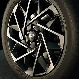 Rodas de liga leve diamantadas do Novo Hyundai CRETA.