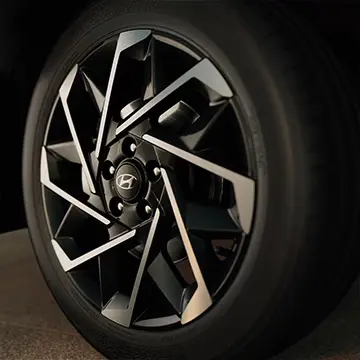 Rodas de liga leve diamantadas do Novo Hyundai CRETA.